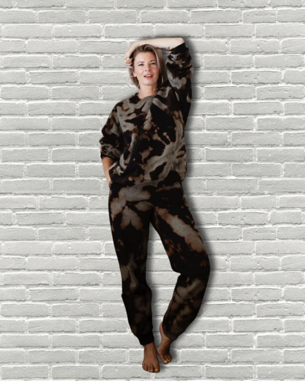 Tie-Dye Tracksuit Black