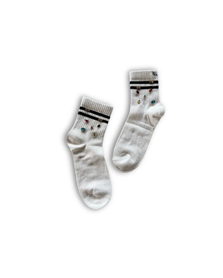 Diamond socks - white | colored diamonds